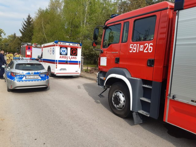 Wybuch gazu w budynku mieszkalnym w miejscowości Czernice Borowe